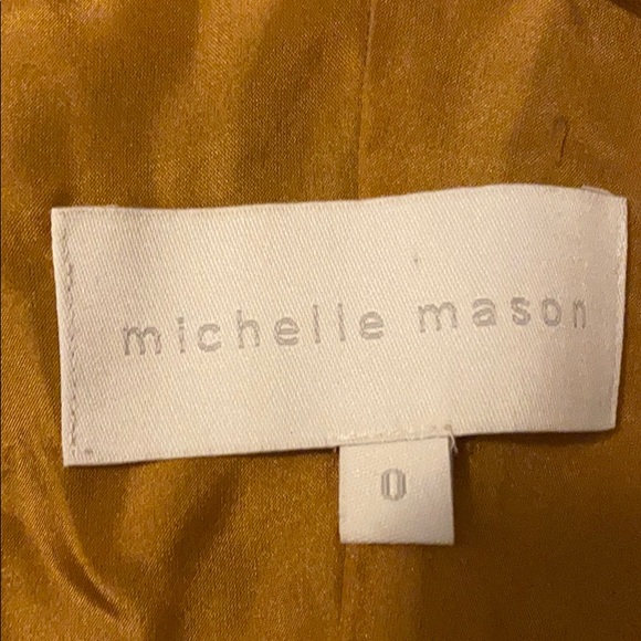 Michelle mason backless tulip silk & velvet dress - Picture 6 of 9